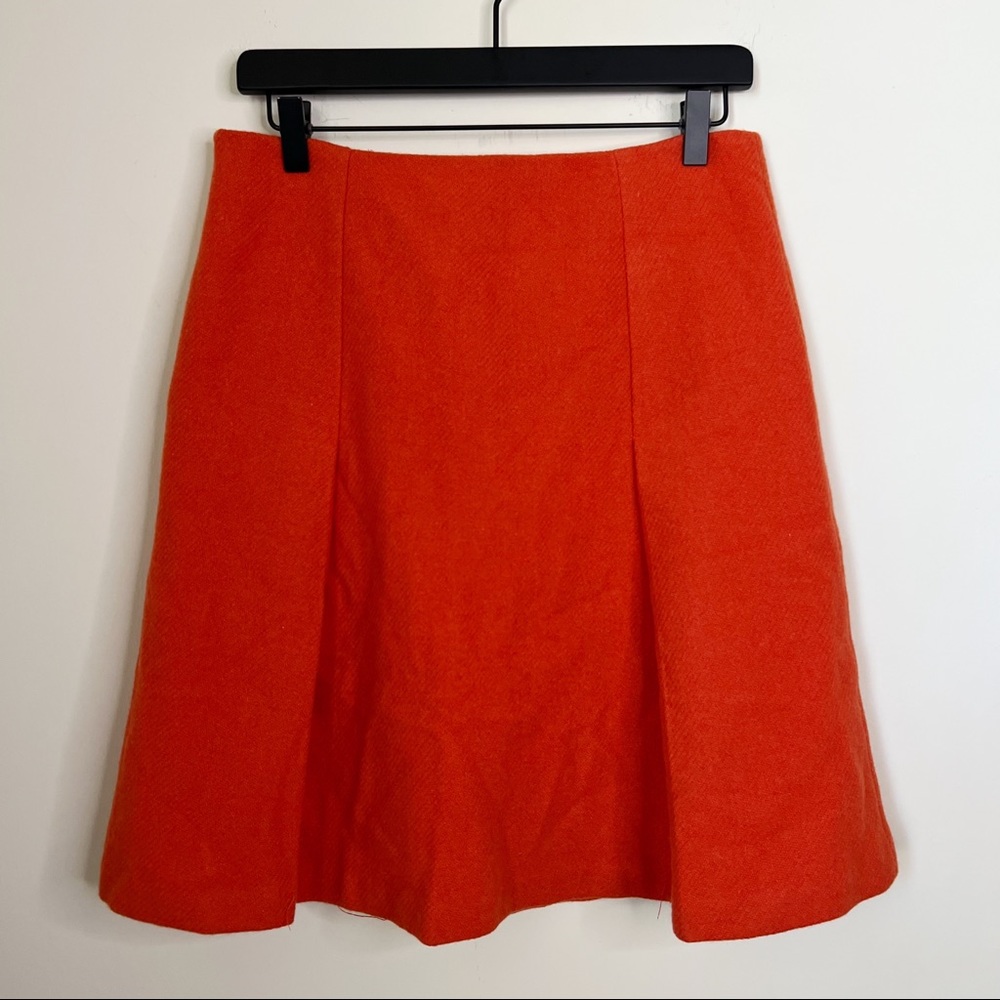 Lauren Ralph Lauren Orange Wool Skirt Size 6 NWT
